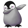 Cute dabbing penguin animal