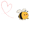 Bee love heart