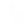 Wolf howling on rock full moon