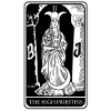 Haute prêtresse Tarot Cartes Devins Devins