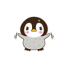 Baby penguin angry cute gift