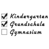 Kindergarten - Grunschule - Gymnasium