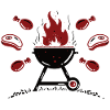 Grill grilled meat