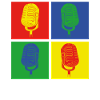Pop Art Microphone Singer