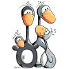 Cute Penguin Family