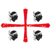 Croix drapeau sarde