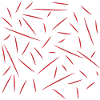 Straight Red Lines - brushed