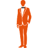 man suit bow tie business
