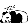 panda sleeps nap sleeping