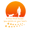 Dog owner paw print