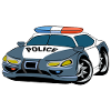 Politi Politibil Policeman fødselsdagsbørn