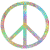 Peace Hippie Symbol bunt