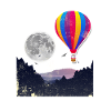 Heißluft-Ballon-Mond-Himmel-Sauerstoff-Ereignis-Party-Geschenk