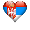 Heart Serbia Flag