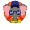 Animal cartoon elephant gangster