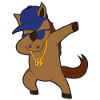 Cheval comic dabbing cool