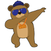 Yabbing animaux cool gangster ours