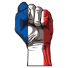 Faust surélevé France | Drapeau français