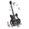 Electric Guitar Musical Notes