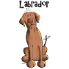 Funny Brown Labrador Retriever