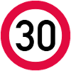 30th birthday Attention! Traffic sign 30 Km/h