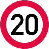 20-vuotissyntymäpäivä Huomio! Liikennemerkki 20 km/h