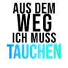 TAUCHEN Neon Schriftzug