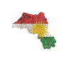 Cadeau kurde drapeau kurde