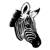 Zebra animal motif