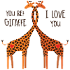 Giraffe Love