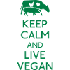 Keep Calm live vegan