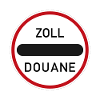 Road sign inch douane