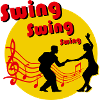 Couple dancing swing