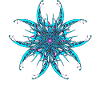 Psychedelic Mandala Pattern Blue Goa