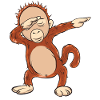 Cute Dabbing Baby Orangutan Gift Idea