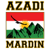 Koerdische Mardin. Koerdische Vlag. Azadi Merdin