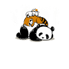 Panda Koala Bear Bunny Lazy Sovesofa gave