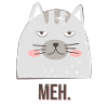 T-shirt de chat triste