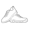Running shoes Black Solid