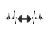 Dumbbell gym heartbeat