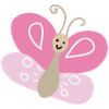 Children's cartoon butterfly
