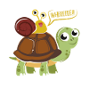 Turtle snail funny cute graphic