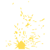 Gelber Farbklatsch