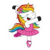 Regenbogentanzen-Einhorn