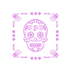 Mexican Skull - Skull Pink