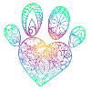 Paw rainbow
