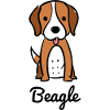 Beagle dog cartoon cartoon character gift idea dogs