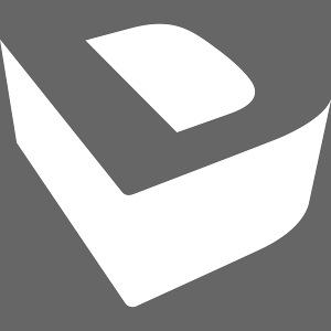 Extruded "D" (white)