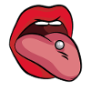 Tongue piercing