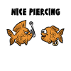 NICE PIERCING poisson pêcheur pêcheur